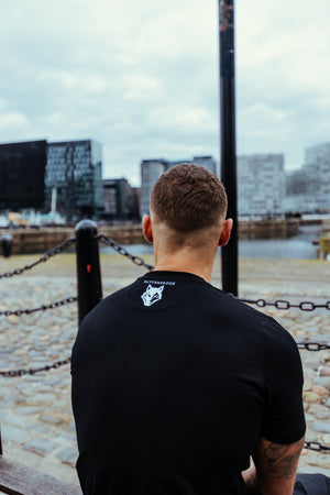 Embossed Wolf Tee - Black